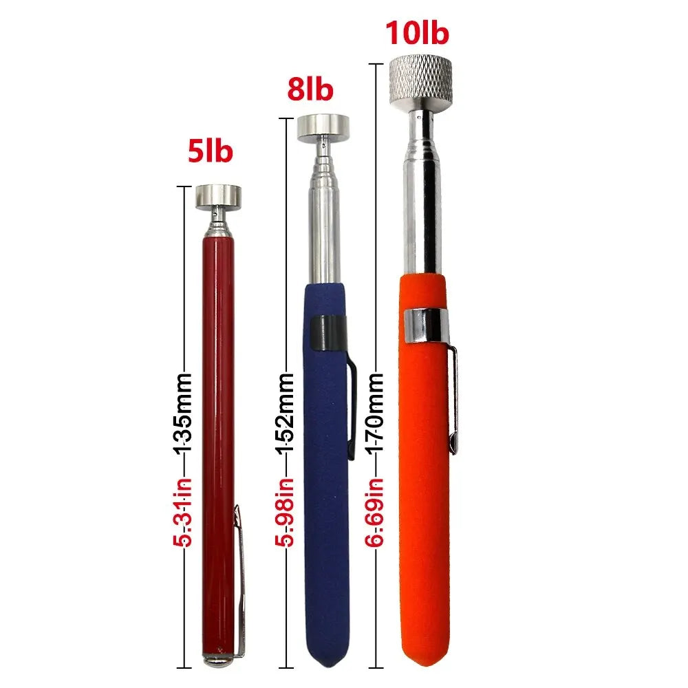 Magnetic Retractable Iron Rod Portable Multifunctional Extractor Pen Clip