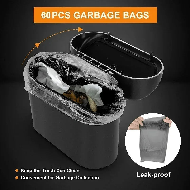 1PC Leak-Proof Small Trash Can with 60/300 Disposable Bags