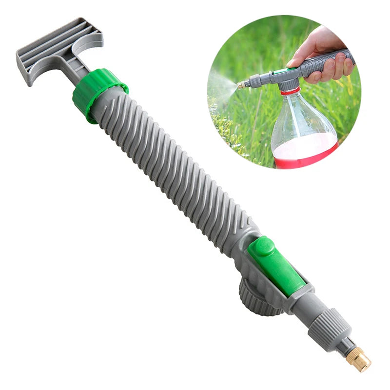 High Pressure Air Pump Manual Sprayer Adjustable Drink Bottle Spray Head Nozzle Garden Watering Tool Sprayer