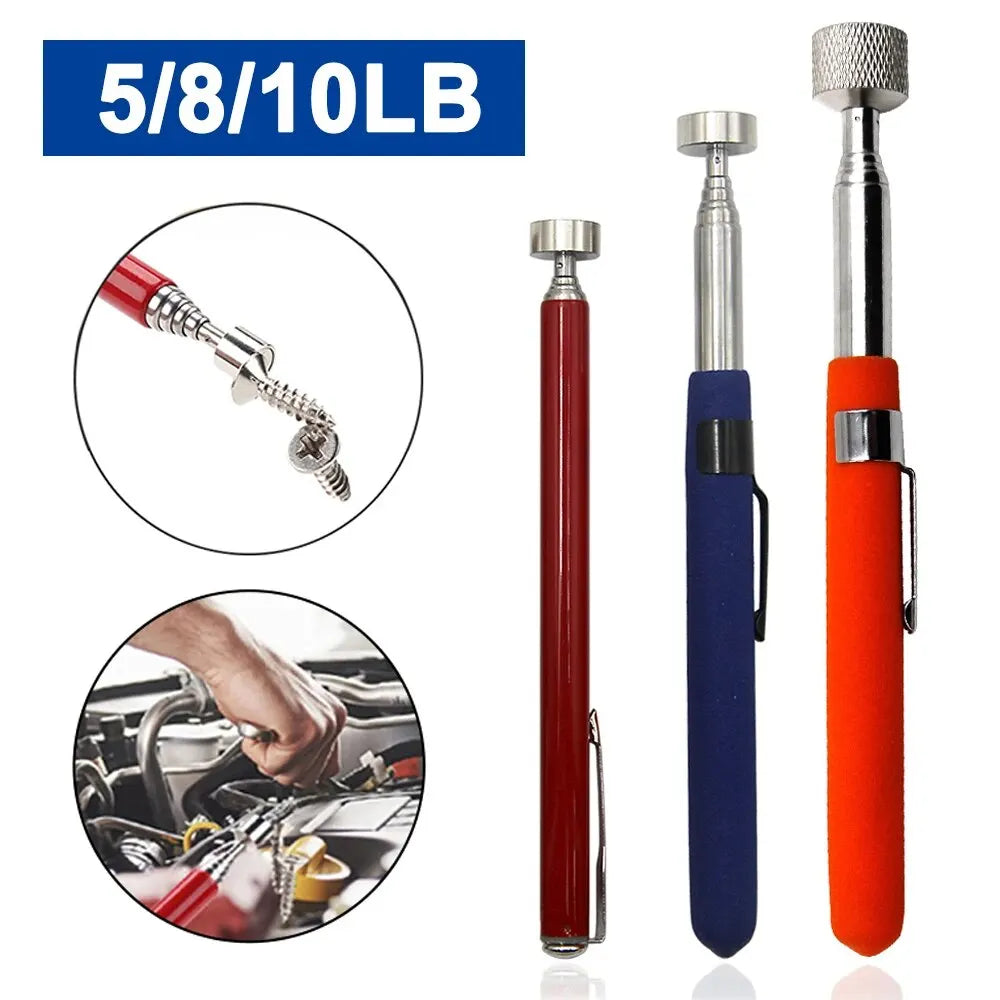 Magnetic Retractable Iron Rod Portable Multifunctional Extractor Pen Clip