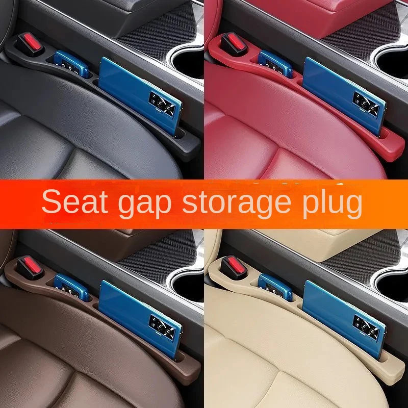 Car seat gap filler strips, Gap storage area, leak-proof strip