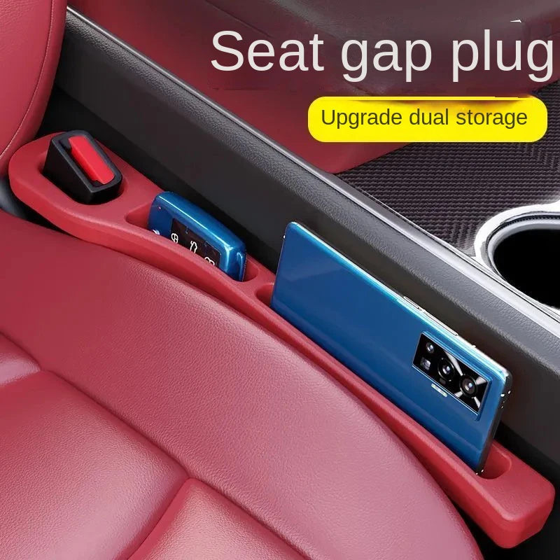 Car seat gap filler strips, Gap storage area, leak-proof strip