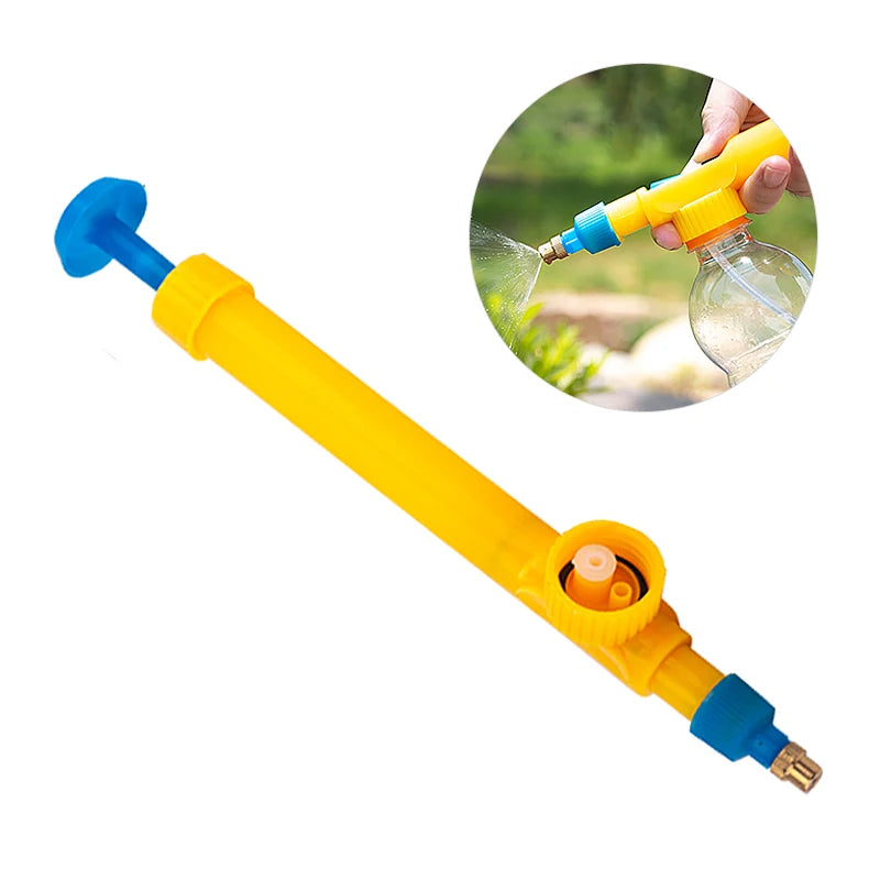 High Pressure Air Pump Manual Sprayer Adjustable Drink Bottle Spray Head Nozzle Garden Watering Tool Sprayer