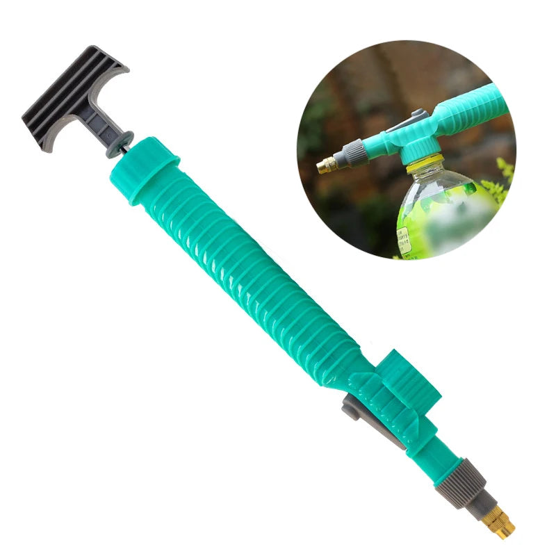 High Pressure Air Pump Manual Sprayer Adjustable Drink Bottle Spray Head Nozzle Garden Watering Tool Sprayer