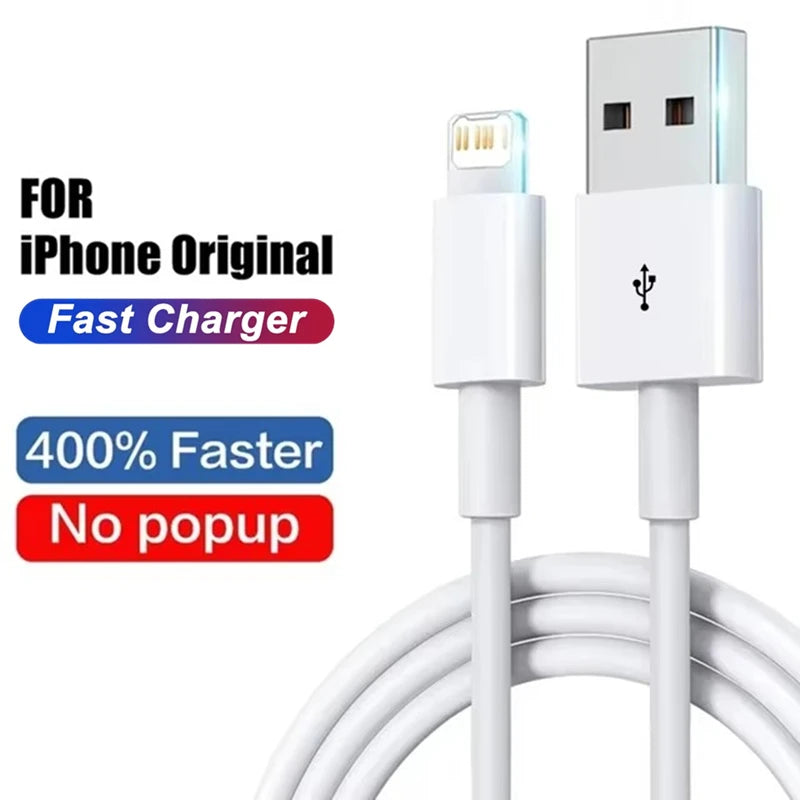 35W Original Fast Charging USB Cable for iPhone 14 8 7 Plus 13 12 11 Pro XS Max XR X USB C Rapid Charger Cable 1m 1.5m 2m 3m
