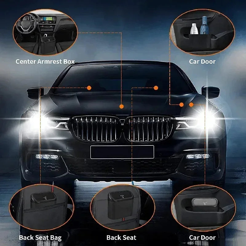 1PC Leak-Proof Small Trash Can with 60/300 Disposable Bags