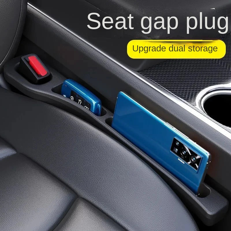 Car seat gap filler strips, Gap storage area, leak-proof strip