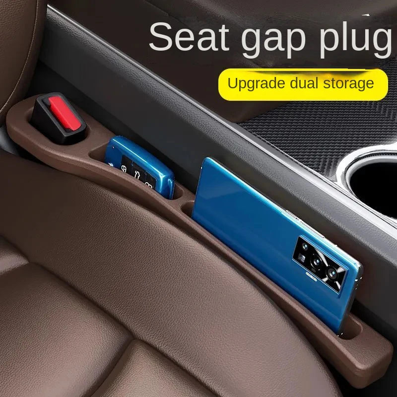 Car seat gap filler strips, Gap storage area, leak-proof strip