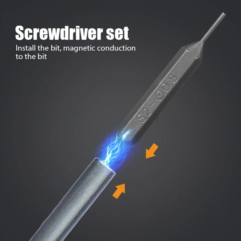 63 in 1 Precision Screwdriver Set Phillips Torx Magnetic Screwdriver Bit Professional Repair Tool Kit