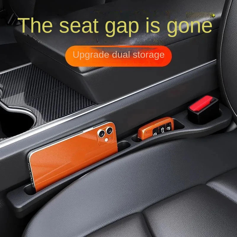Car seat gap filler strips, Gap storage area, leak-proof strip
