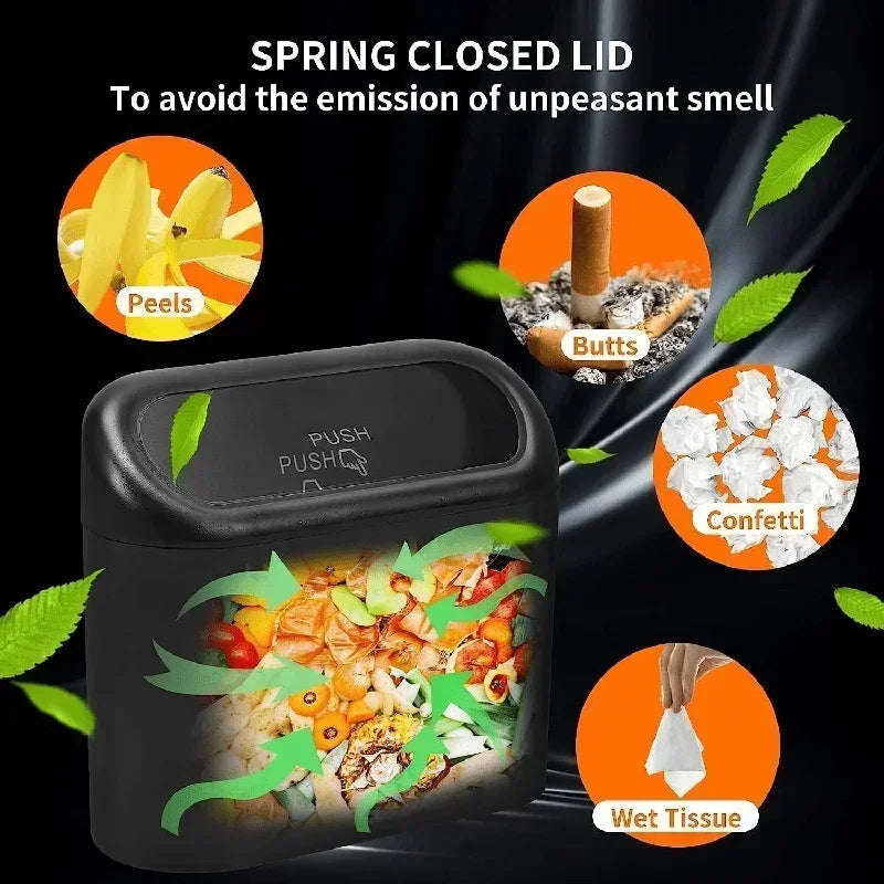 1PC Leak-Proof Small Trash Can with 60/300 Disposable Bags