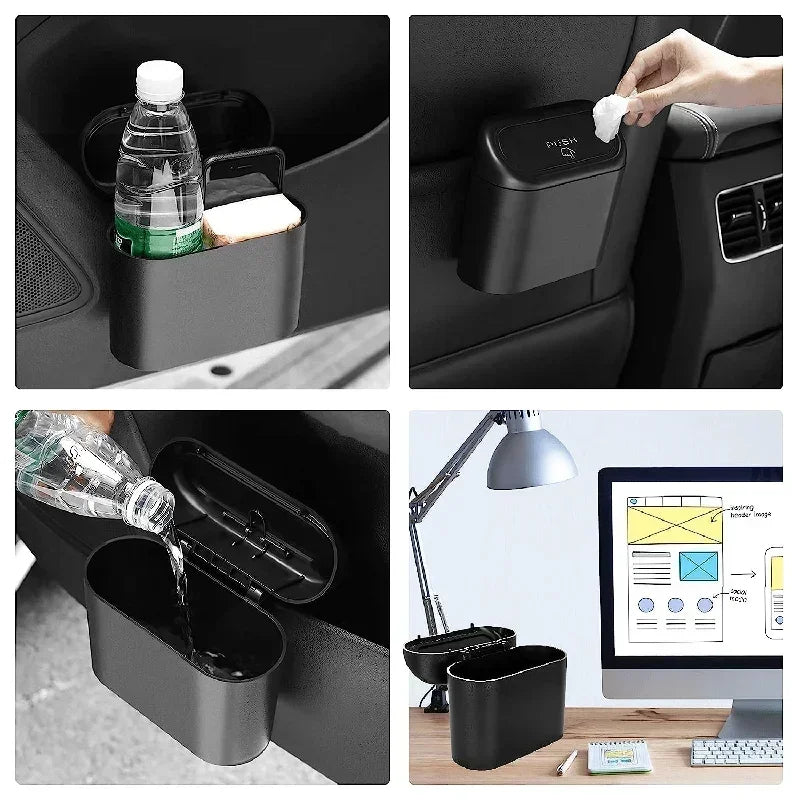 1PC Leak-Proof Small Trash Can with 60/300 Disposable Bags