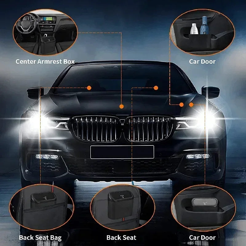 1PC Leak-Proof Small Trash Can with 60/300 Disposable Bags